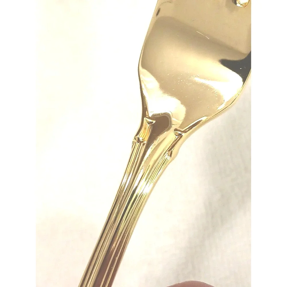F.B. Rogers Gold‎ DINNER FORK Chippendale Gold Electroplate HOLIDAY WEDDING VNTG